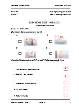 Giáo án Tiếng Anh Lớp 4 - Tiết 33 đến 36 - Năm học 2015-2016